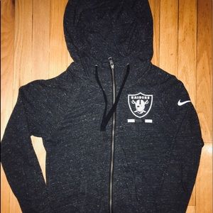 Fitted Nike Raiders zip up hoodie